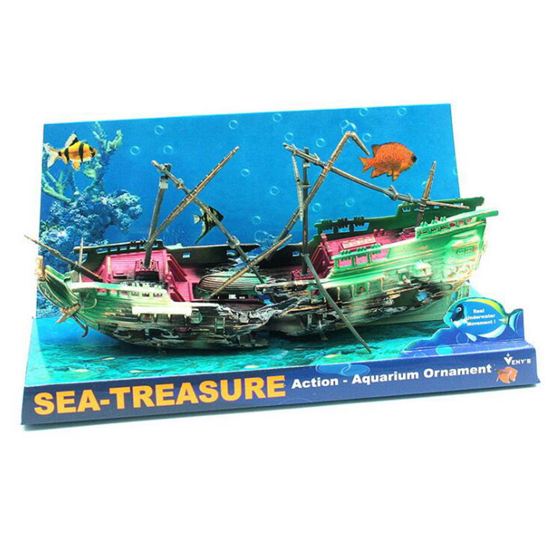 ¡OFERTA! Barco Decorativo Gran - Aquarium Marineland reseña y precio