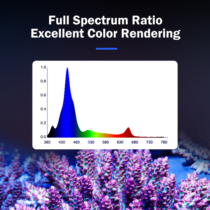 Lámpara LED de espectro comple - Marine Aquarium Reef reseña y precio