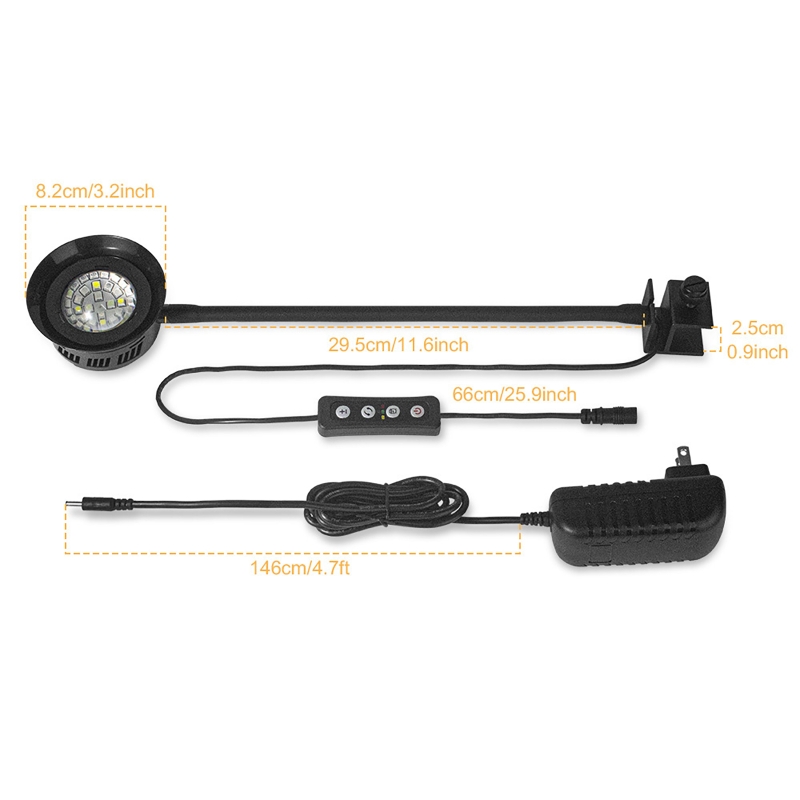 Luz LED de arrecife para acuar - Marine Aquarium Timing reseña y precio